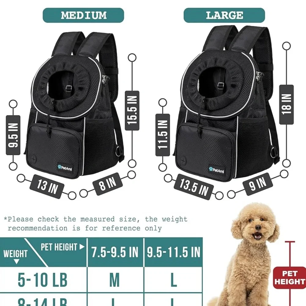 Black Pet Backpack